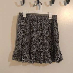 AE leopard print skirt (black and white)